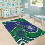 Warriors NAIDOC Week 2026 Personalised Area Rug 50 Years of Deadly Aboriginal Art