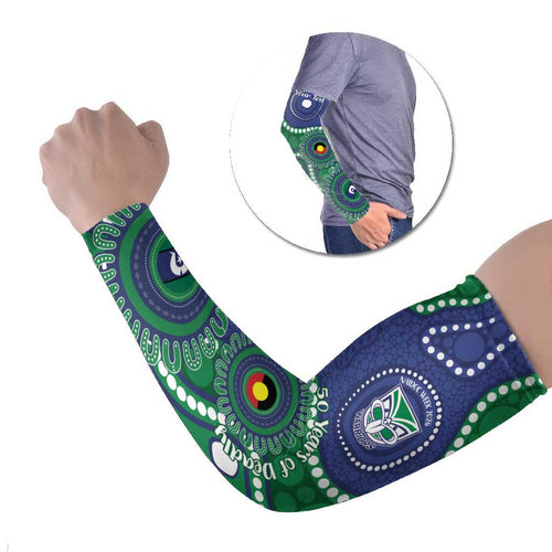 Warriors NAIDOC Week 2026 Personalised Arm Sleeves 50 Years of Deadly Aboriginal Art