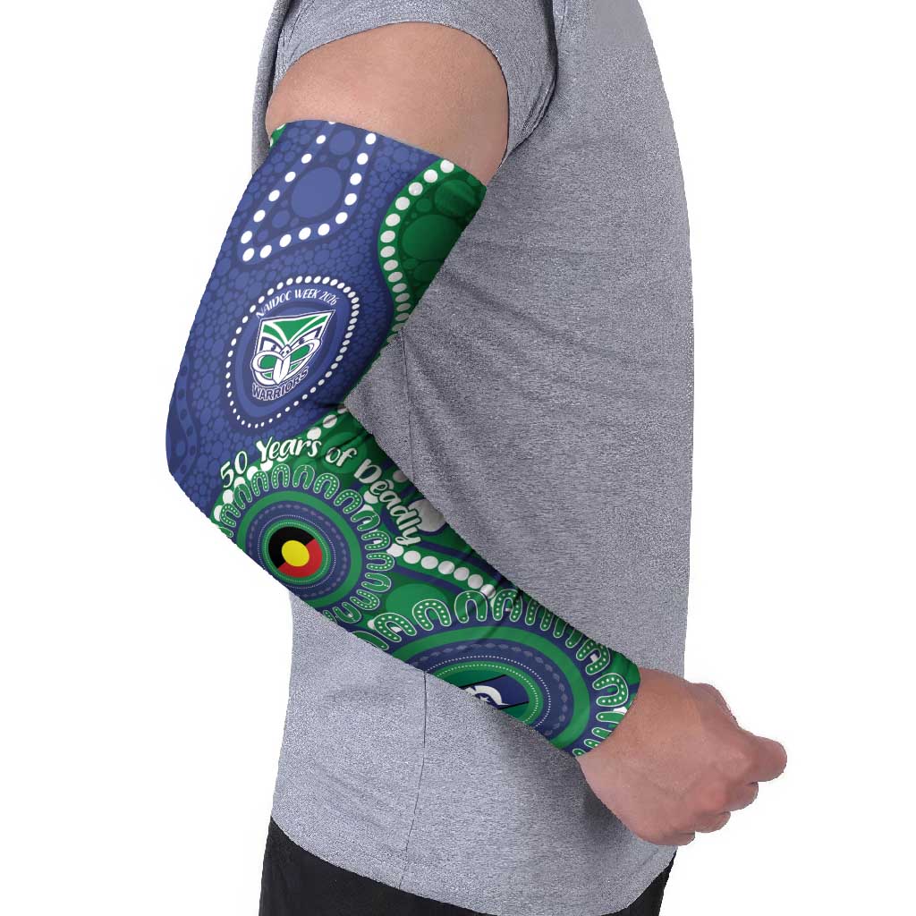 Warriors NAIDOC Week 2026 Personalised Arm Sleeves 50 Years of Deadly Aboriginal Art