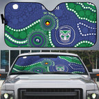 Warriors NAIDOC Week 2026 Personalised Auto Sun Shade 50 Years of Deadly Aboriginal Art