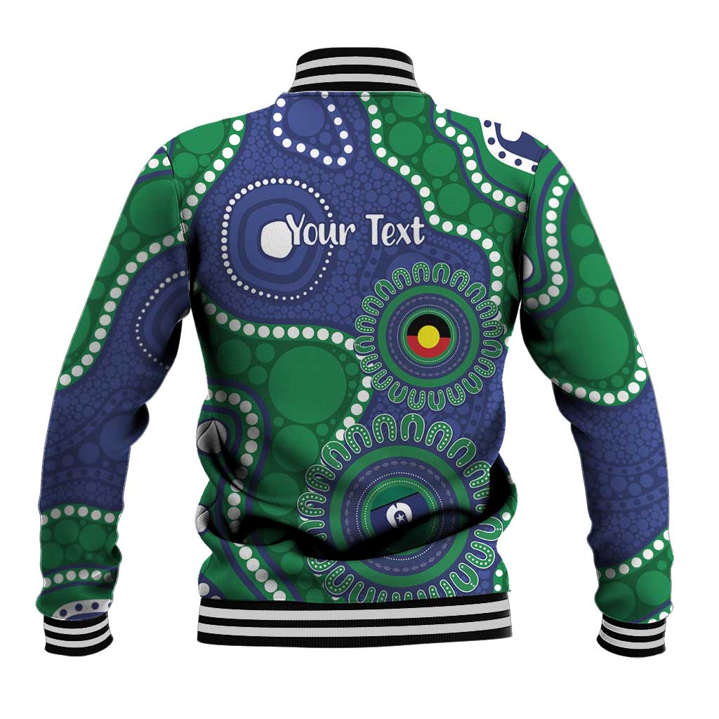 Warriors NAIDOC Week 2026 Personalised Baseball Jacket 50 Years of Deadly Aboriginal Art