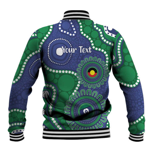 Warriors NAIDOC Week 2026 Personalised Baseball Jacket 50 Years of Deadly Aboriginal Art