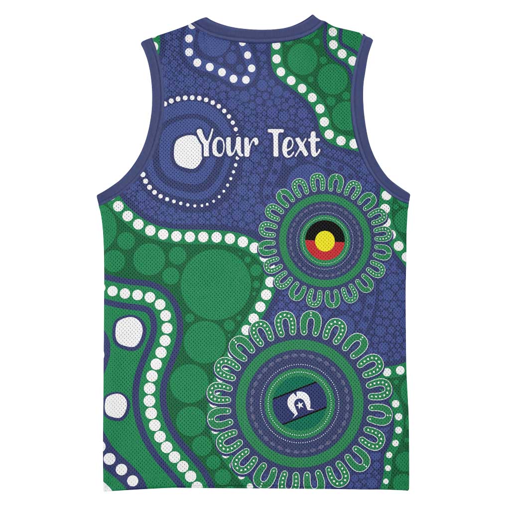 Warriors NAIDOC Week 2026 Personalised Basketball Jersey 50 Years of Deadly Aboriginal Art