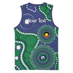Warriors NAIDOC Week 2026 Personalised Basketball Jersey 50 Years of Deadly Aboriginal Art