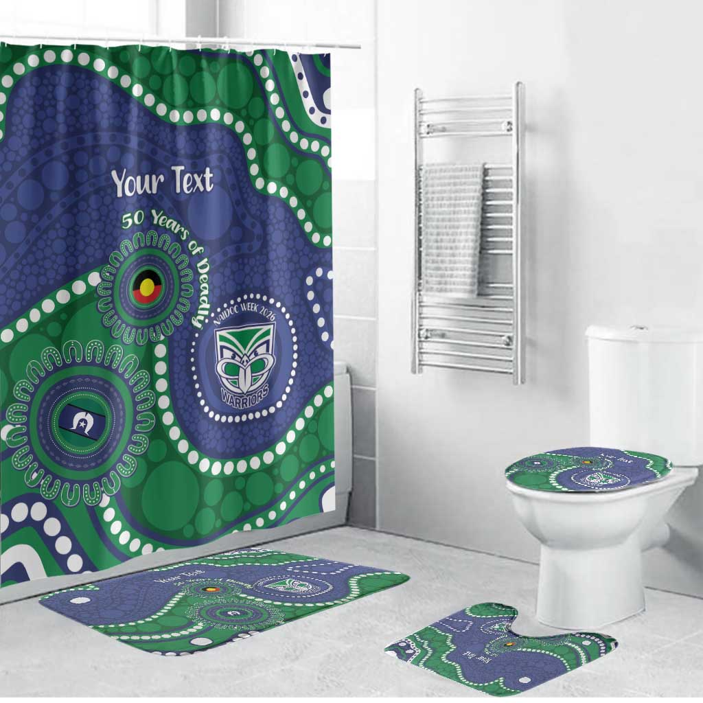 Warriors NAIDOC Week 2026 Personalised Bathroom Set 50 Years of Deadly Aboriginal Art