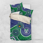 Warriors NAIDOC Week 2026 Personalised Bedding Set 50 Years of Deadly Aboriginal Art