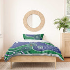 Warriors NAIDOC Week 2026 Personalised Bedding Set 50 Years of Deadly Aboriginal Art