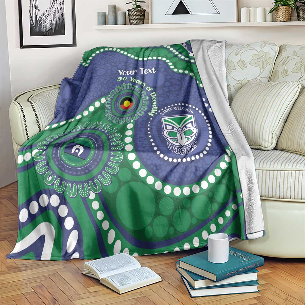 Warriors NAIDOC Week 2026 Personalised Blanket 50 Years of Deadly Aboriginal Art