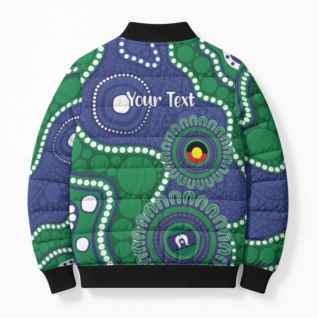 Warriors NAIDOC Week 2026 Personalised Bomber Puffer Jacket 50 Years of Deadly Aboriginal Art