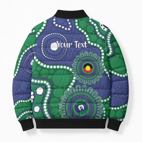 Warriors NAIDOC Week 2026 Personalised Bomber Puffer Jacket 50 Years of Deadly Aboriginal Art