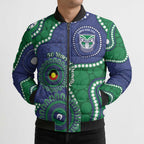 Warriors NAIDOC Week 2026 Personalised Bomber Puffer Jacket 50 Years of Deadly Aboriginal Art