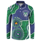 Warriors NAIDOC Week 2026 Personalised Button Sweatshirt 50 Years of Deadly Aboriginal Art