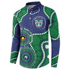 Warriors NAIDOC Week 2026 Personalised Button Sweatshirt 50 Years of Deadly Aboriginal Art