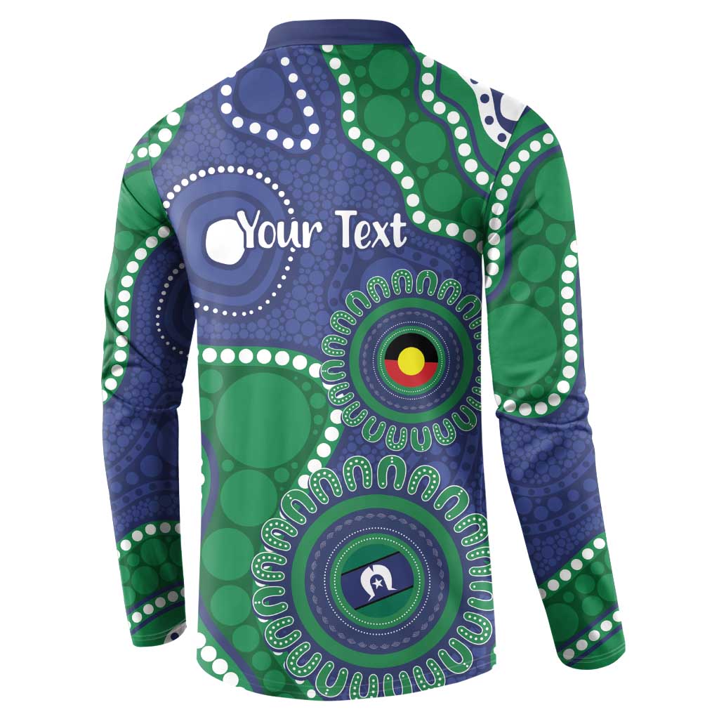 Warriors NAIDOC Week 2026 Personalised Button Sweatshirt 50 Years of Deadly Aboriginal Art