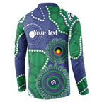 Warriors NAIDOC Week 2026 Personalised Button Sweatshirt 50 Years of Deadly Aboriginal Art
