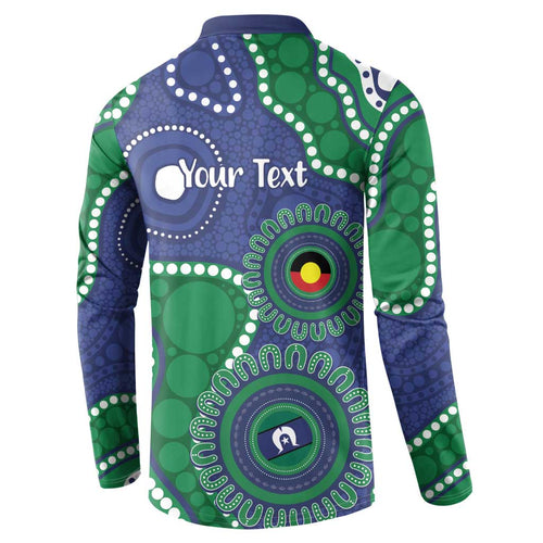 Warriors NAIDOC Week 2026 Personalised Button Sweatshirt 50 Years of Deadly Aboriginal Art
