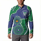 Warriors NAIDOC Week 2026 Personalised Button Sweatshirt 50 Years of Deadly Aboriginal Art