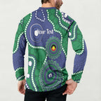 Warriors NAIDOC Week 2026 Personalised Button Sweatshirt 50 Years of Deadly Aboriginal Art