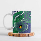 Warriors NAIDOC Week 2026 Personalised Ceramic Mug 50 Years of Deadly Aboriginal Art