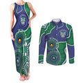 Warriors NAIDOC Week 2026 Personalised Couples Matching Tank Maxi Dress and Long Sleeve Button Shirt 50 Years of Deadly Aboriginal Art