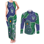 Warriors NAIDOC Week 2026 Personalised Couples Matching Tank Maxi Dress and Long Sleeve Button Shirt 50 Years of Deadly Aboriginal Art