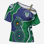 Warriors NAIDOC Week 2026 Personalised Cross Shoulder Shirt 50 Years of Deadly Aboriginal Art