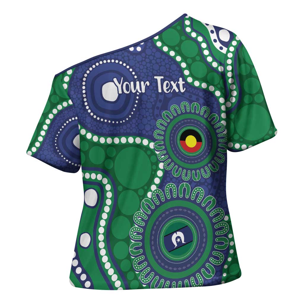 Warriors NAIDOC Week 2026 Personalised Cross Shoulder Shirt 50 Years of Deadly Aboriginal Art