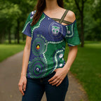 Warriors NAIDOC Week 2026 Personalised Cross Shoulder Shirt 50 Years of Deadly Aboriginal Art