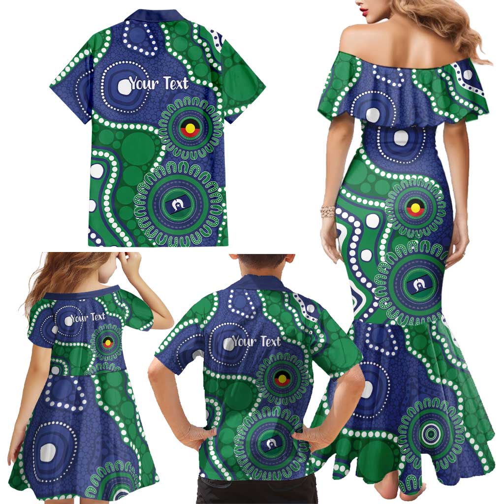 Warriors NAIDOC Week 2026 Personalised Family Matching Mermaid Dress and Hawaiian Shirt 50 Years of Deadly Aboriginal Art