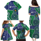 Warriors NAIDOC Week 2026 Personalised Family Matching Puletasi and Hawaiian Shirt 50 Years of Deadly Aboriginal Art