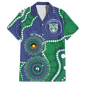 Warriors NAIDOC Week 2026 Personalised Family Matching Short Sleeve Bodycon Dress and Hawaiian Shirt 50 Years of Deadly Aboriginal Art