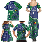 Warriors NAIDOC Week 2026 Personalised Family Matching Summer Maxi Dress and Hawaiian Shirt 50 Years of Deadly Aboriginal Art