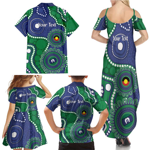Warriors NAIDOC Week 2026 Personalised Family Matching Summer Maxi Dress and Hawaiian Shirt 50 Years of Deadly Aboriginal Art