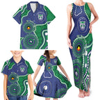 Warriors NAIDOC Week 2026 Personalised Family Matching Tank Maxi Dress and Hawaiian Shirt 50 Years of Deadly Aboriginal Art