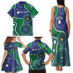 Warriors NAIDOC Week 2026 Personalised Family Matching Tank Maxi Dress and Hawaiian Shirt 50 Years of Deadly Aboriginal Art