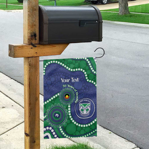 Warriors NAIDOC Week 2026 Personalised Garden Flag 50 Years of Deadly Aboriginal Art