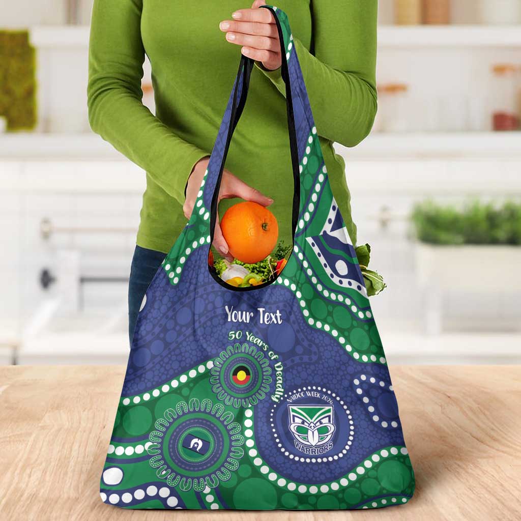 Warriors NAIDOC Week 2026 Personalised Grocery Bag 50 Years of Deadly Aboriginal Art