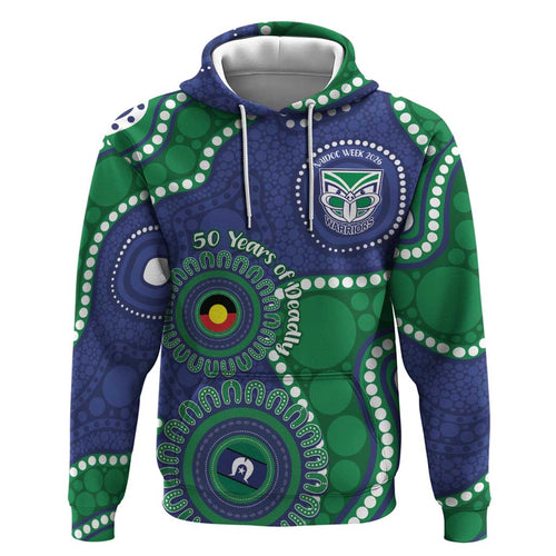 Warriors NAIDOC Week 2026 Personalised Hoodie 50 Years of Deadly Aboriginal Art