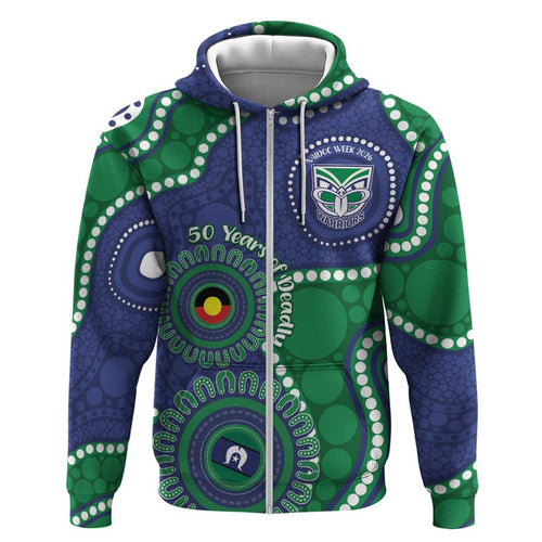 Warriors NAIDOC Week 2026 Personalised Hoodie 50 Years of Deadly Aboriginal Art