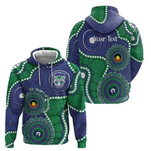 Warriors NAIDOC Week 2026 Personalised Hoodie 50 Years of Deadly Aboriginal Art