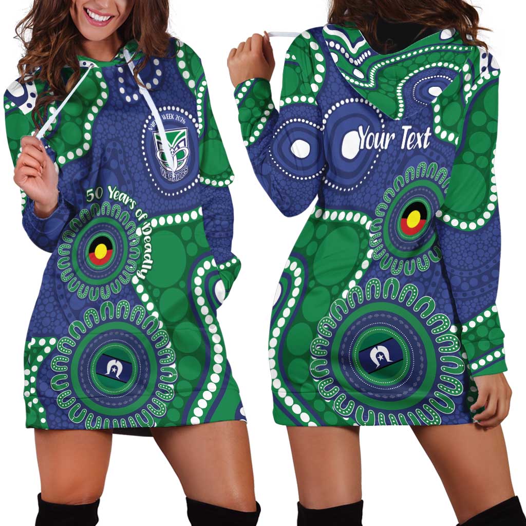 Warriors NAIDOC Week 2026 Personalised Hoodie Dress 50 Years of Deadly Aboriginal Art