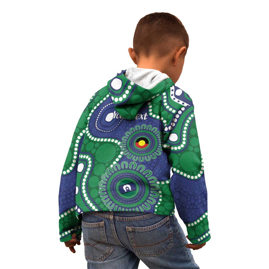 Warriors NAIDOC Week 2026 Personalised Kid Hoodie 50 Years of Deadly Aboriginal Art