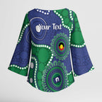Warriors NAIDOC Week 2026 Personalised Kimono Sleeve Blouse 50 Years of Deadly Aboriginal Art