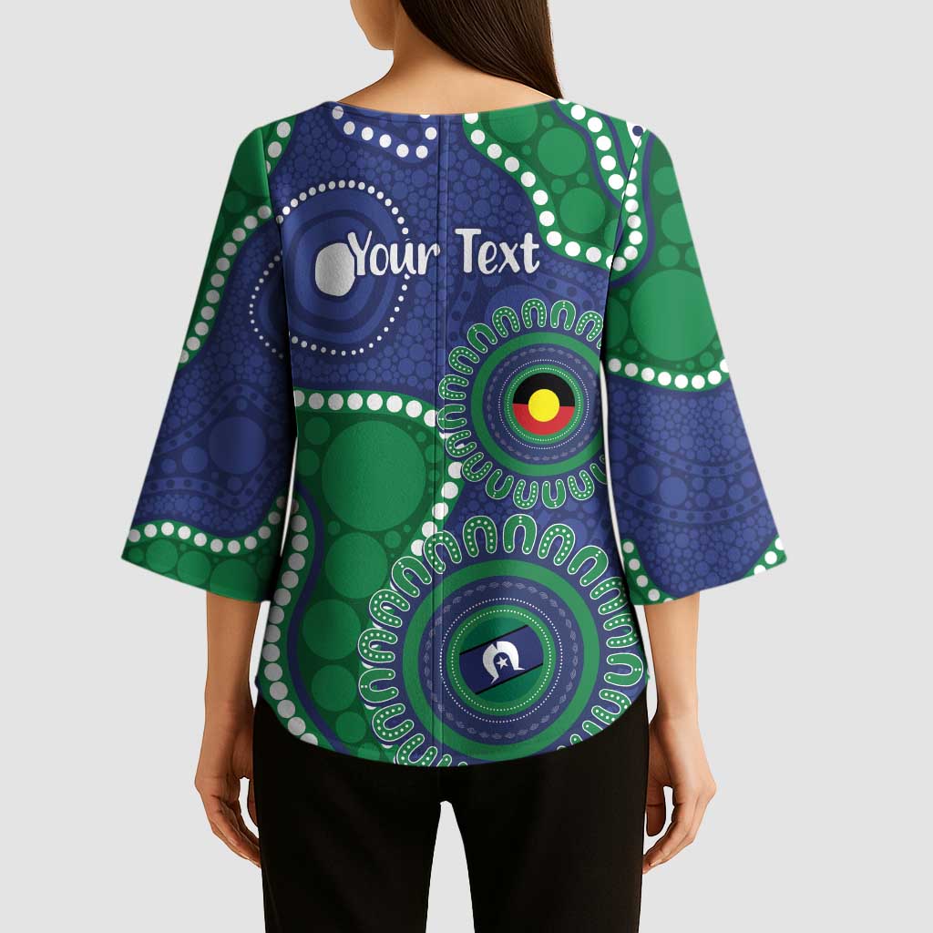 Warriors NAIDOC Week 2026 Personalised Kimono Sleeve Blouse 50 Years of Deadly Aboriginal Art