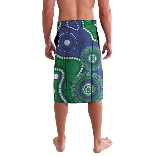 Warriors NAIDOC Week 2026 Personalised Lavalava 50 Years of Deadly Aboriginal Art