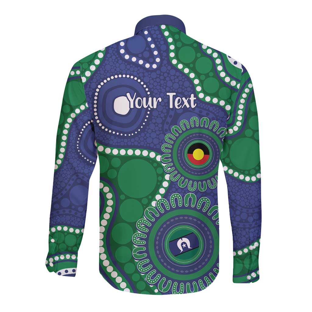 Warriors NAIDOC Week 2026 Personalised Long Sleeve Button Shirt 50 Years of Deadly Aboriginal Art