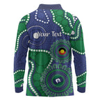 Warriors NAIDOC Week 2026 Personalised Long Sleeve Polo Shirt 50 Years of Deadly Aboriginal Art