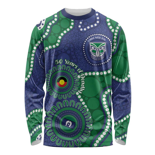 Warriors NAIDOC Week 2026 Personalised Long Sleeve Shirt 50 Years of Deadly Aboriginal Art
