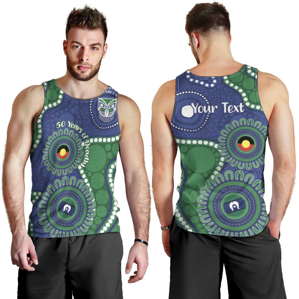 Warriors NAIDOC Week 2026 Personalised Men Tank Top 50 Years of Deadly Aboriginal Art