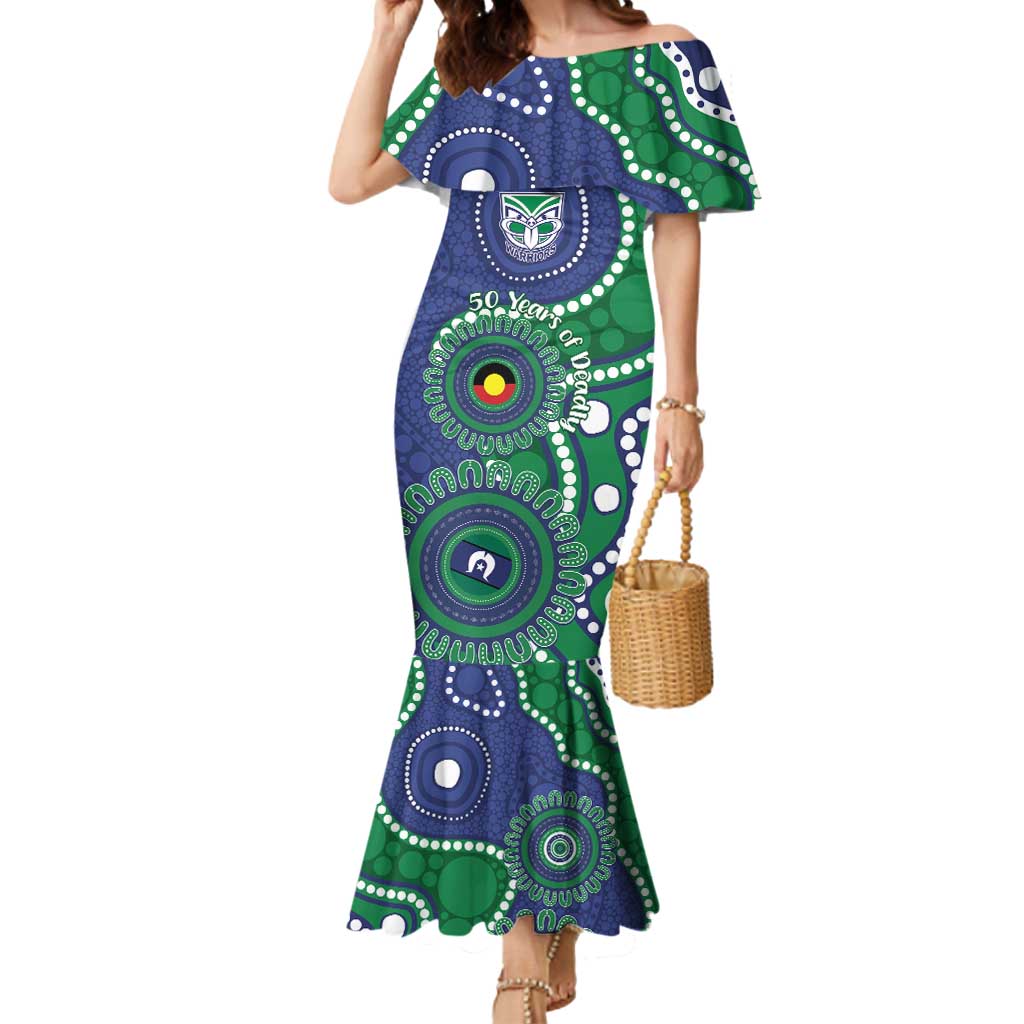 Warriors NAIDOC Week 2026 Personalised Mermaid Dress 50 Years of Deadly Aboriginal Art